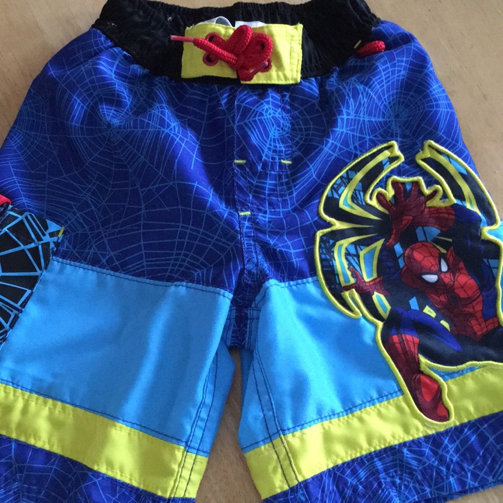 Spider-Man swim trunks and rash guard set